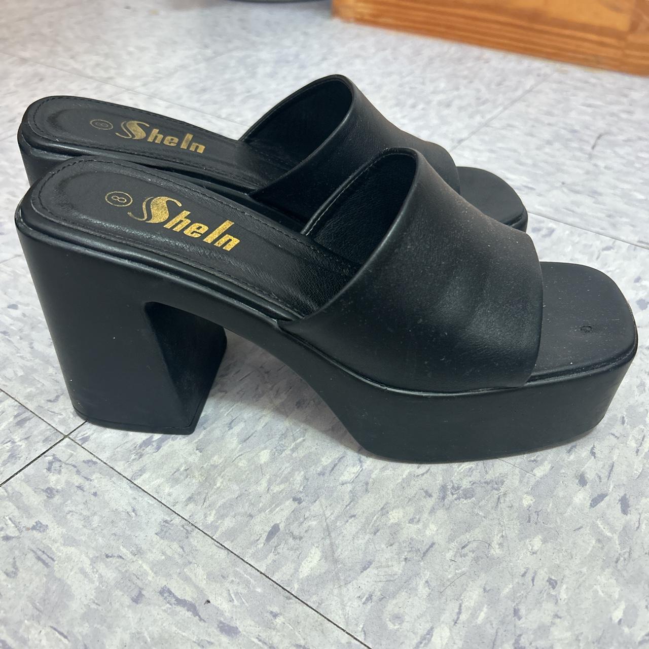 Black heels-shein - Depop