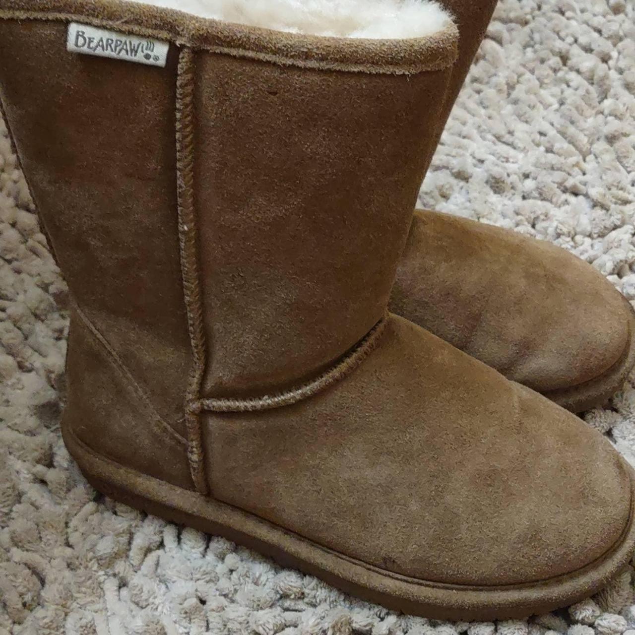 Bearpaw Women's Tan Boots | Depop