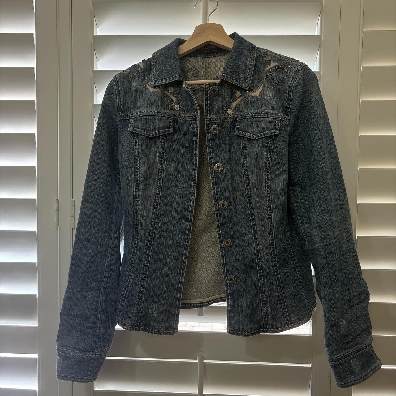 Elie tahari denim jacket best sale