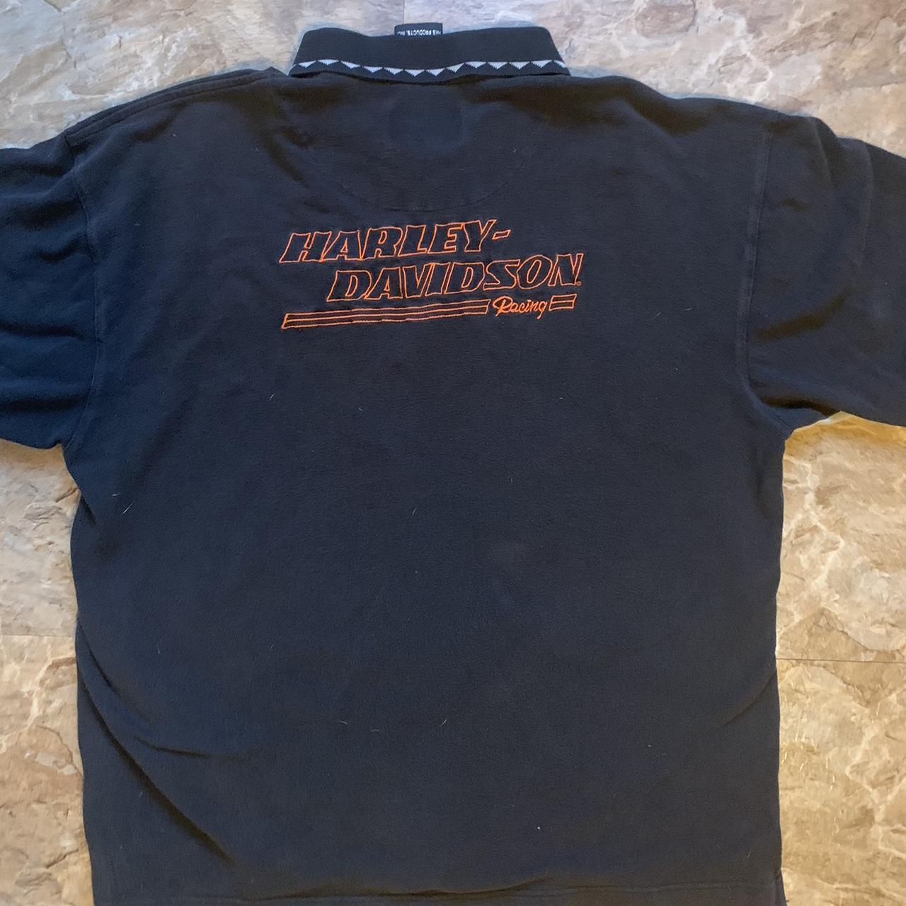 - Vintage Harley Davidson Racing Tee - Size XL -... - Depop