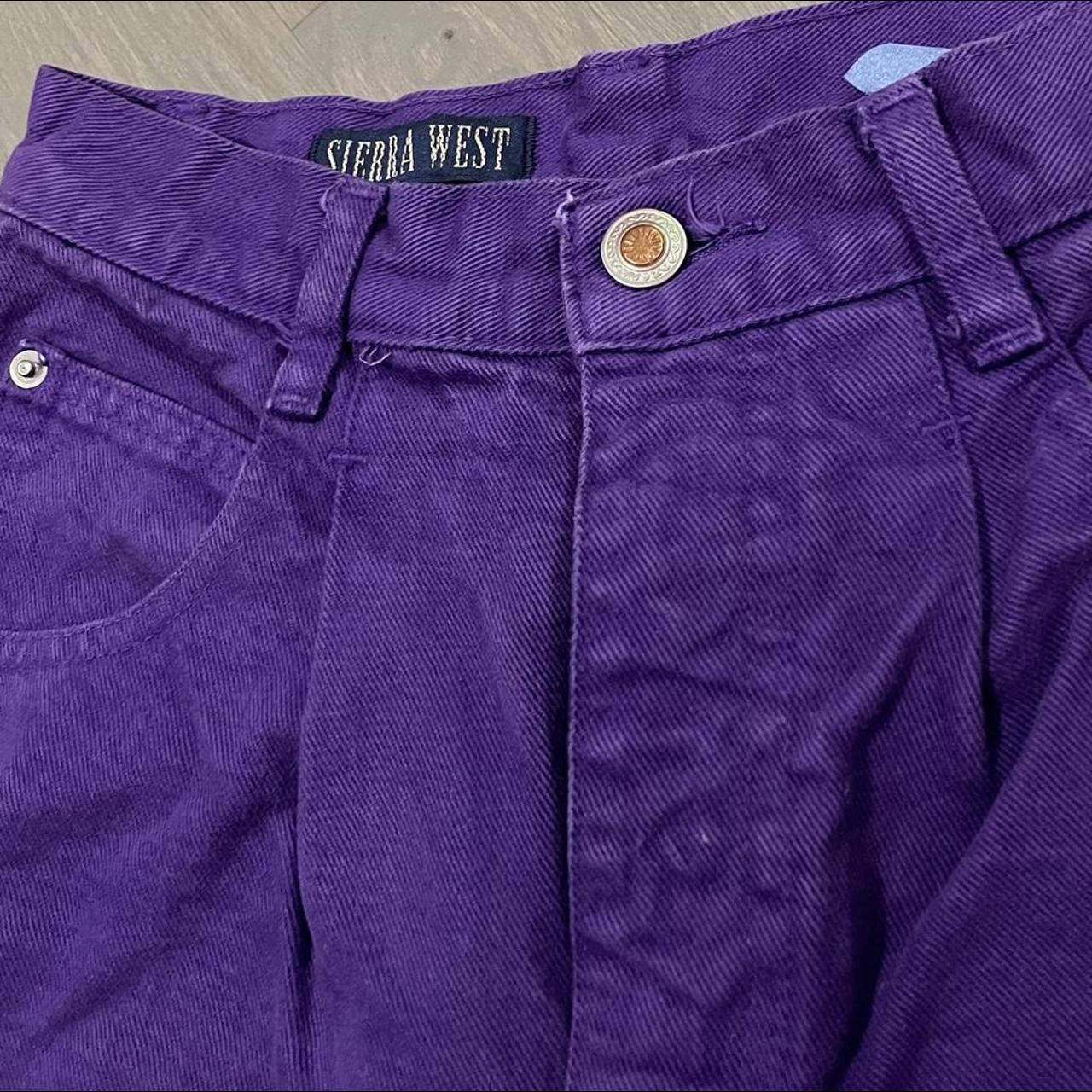 💜 Cutest straight leg Purple Jeans!! 💜bought these... - Depop