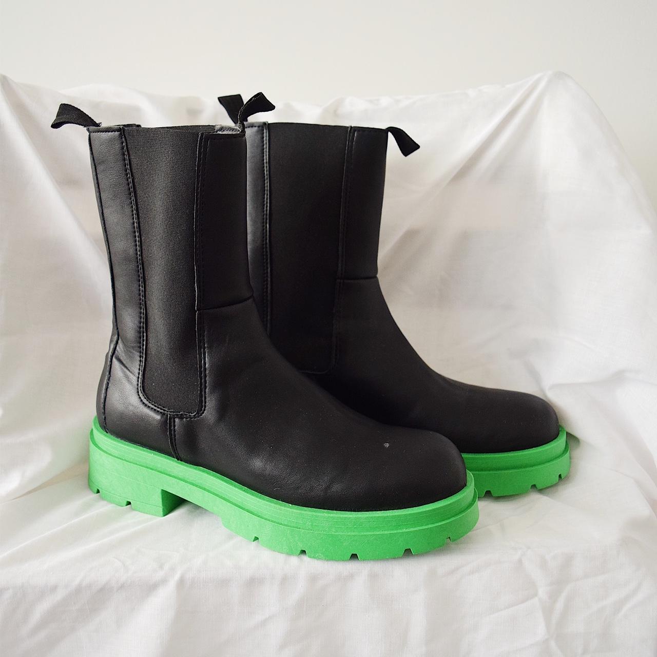 Topshop hot sale green boots