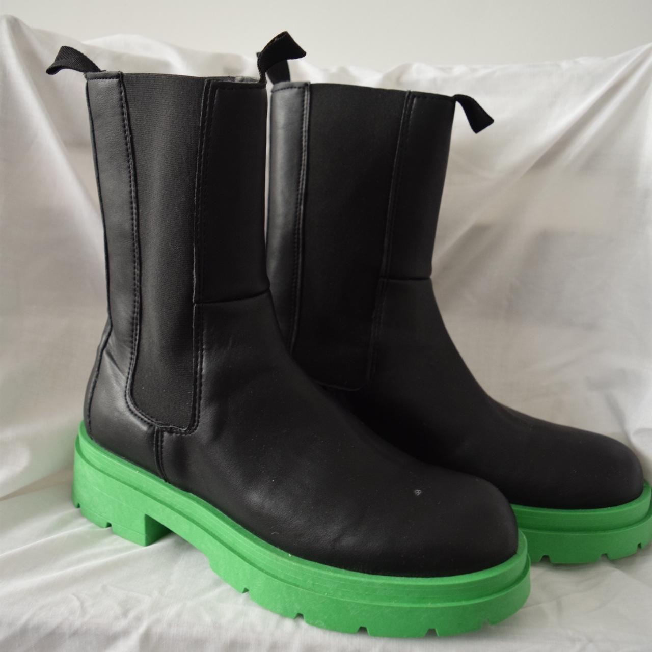 Topshop green hot sale boots