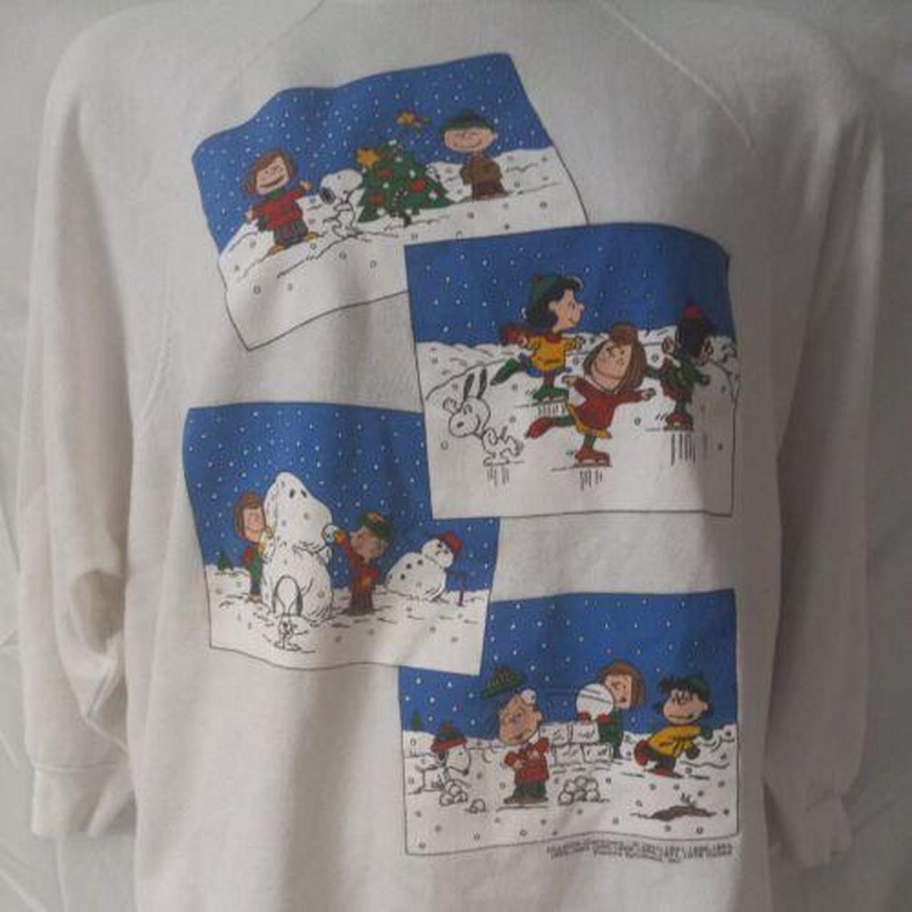 RARE Vintage Peanuts Crewneck Sweatshirt Snoopy... - Depop