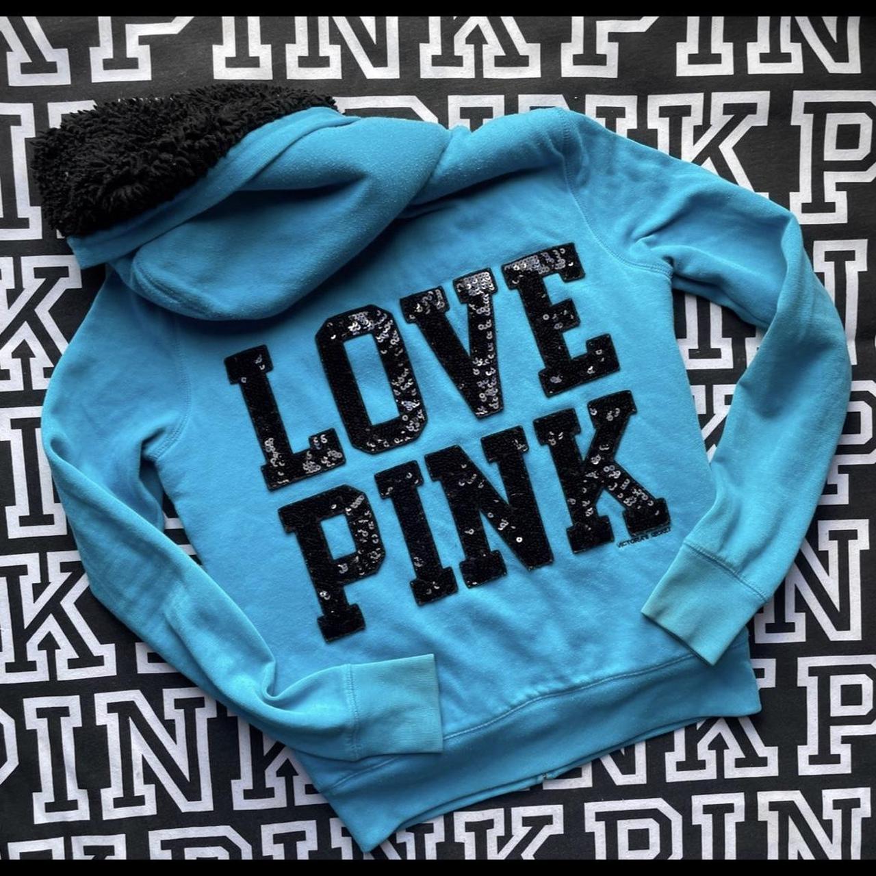 PINK by Victorias Secret brand womens zip hoodie - Depop