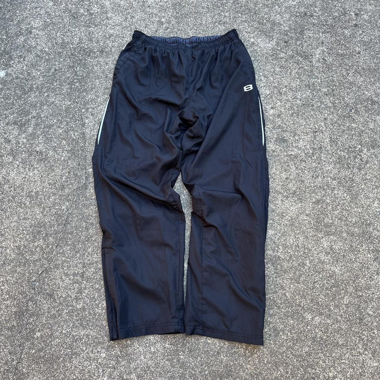 LAYER 8 qwick dry black trackpants with mesh... Depop