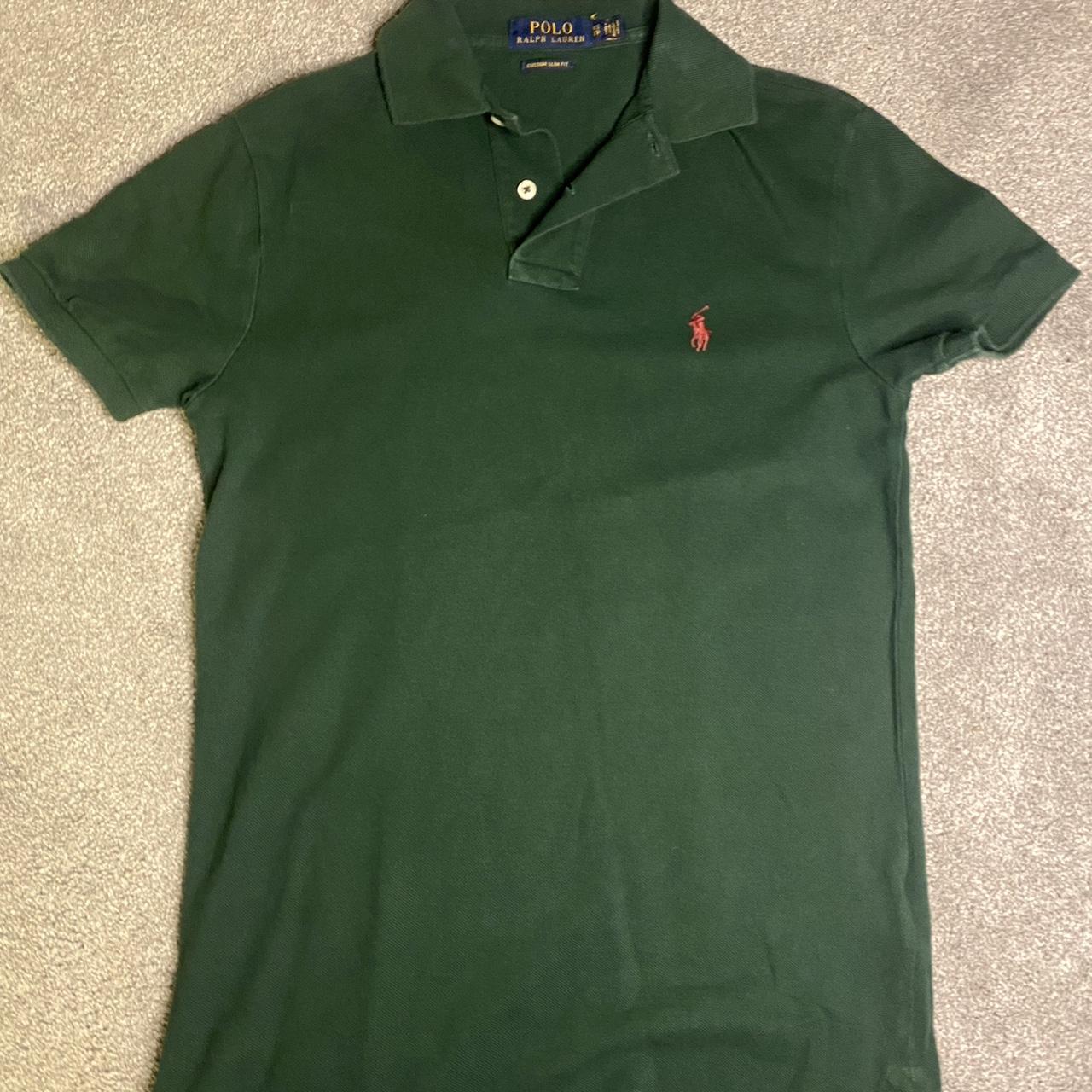 Green Ralph lauren polo shirt Barely worn - Depop