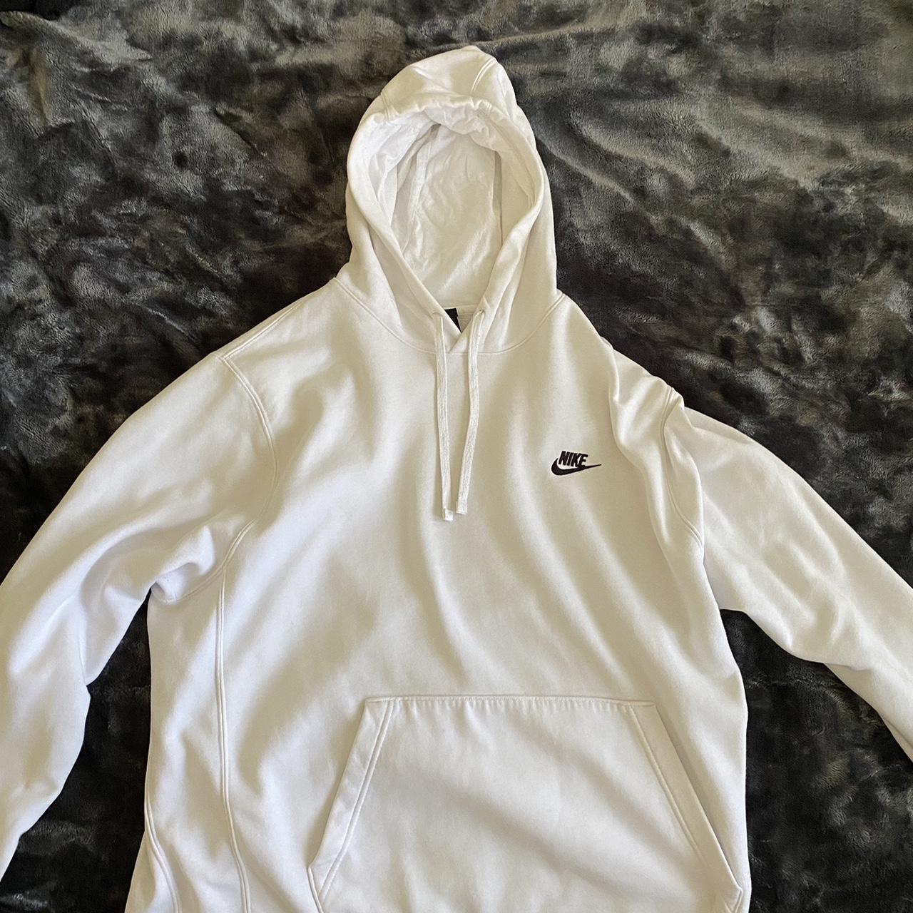 mens white nike pullover