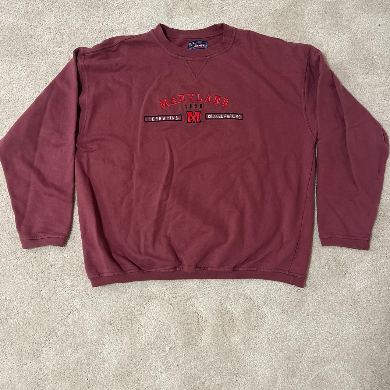 Champs Sports Men's Burgundy and Red Sweatshirt