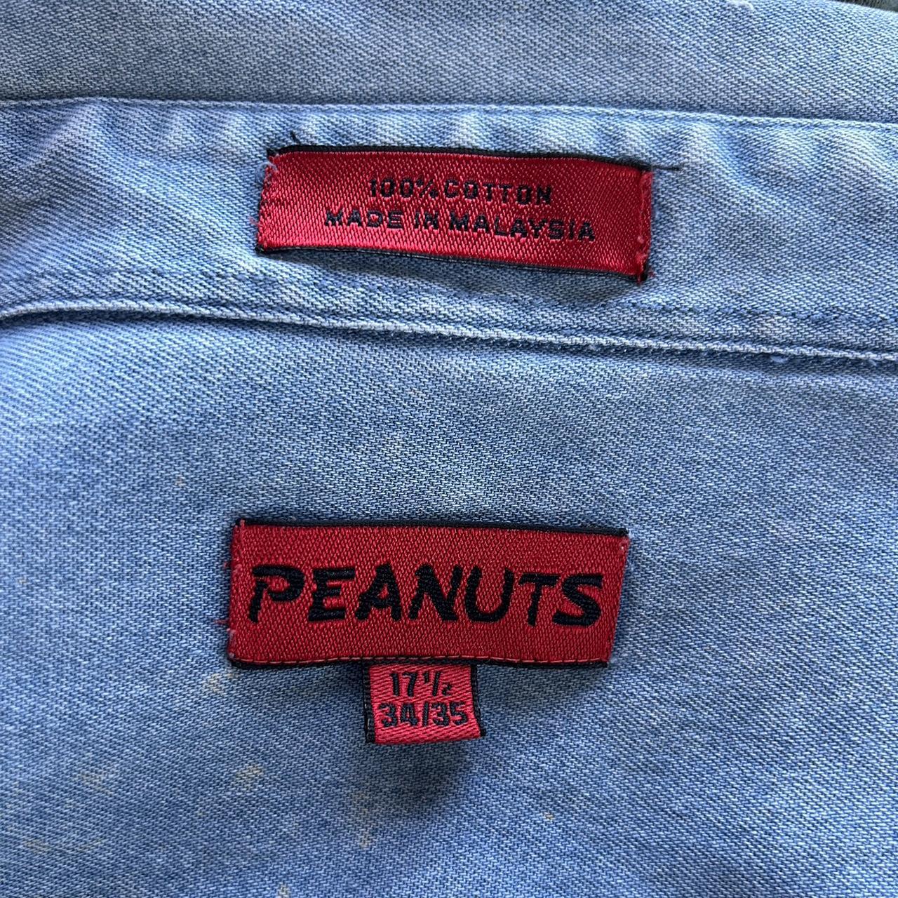 Vintage peanuts denim buttonup. 100 cotton. Size... Depop