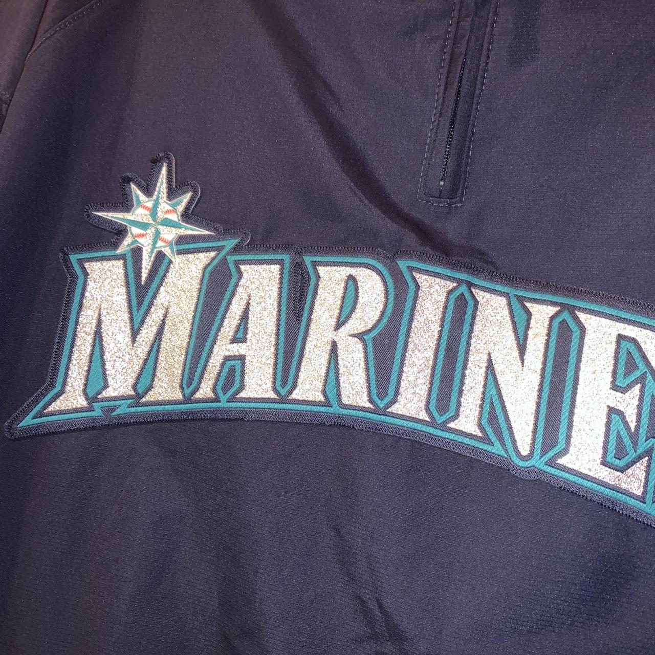 Vintage Authentic Majestic Mariner MLB Jacket This - Depop