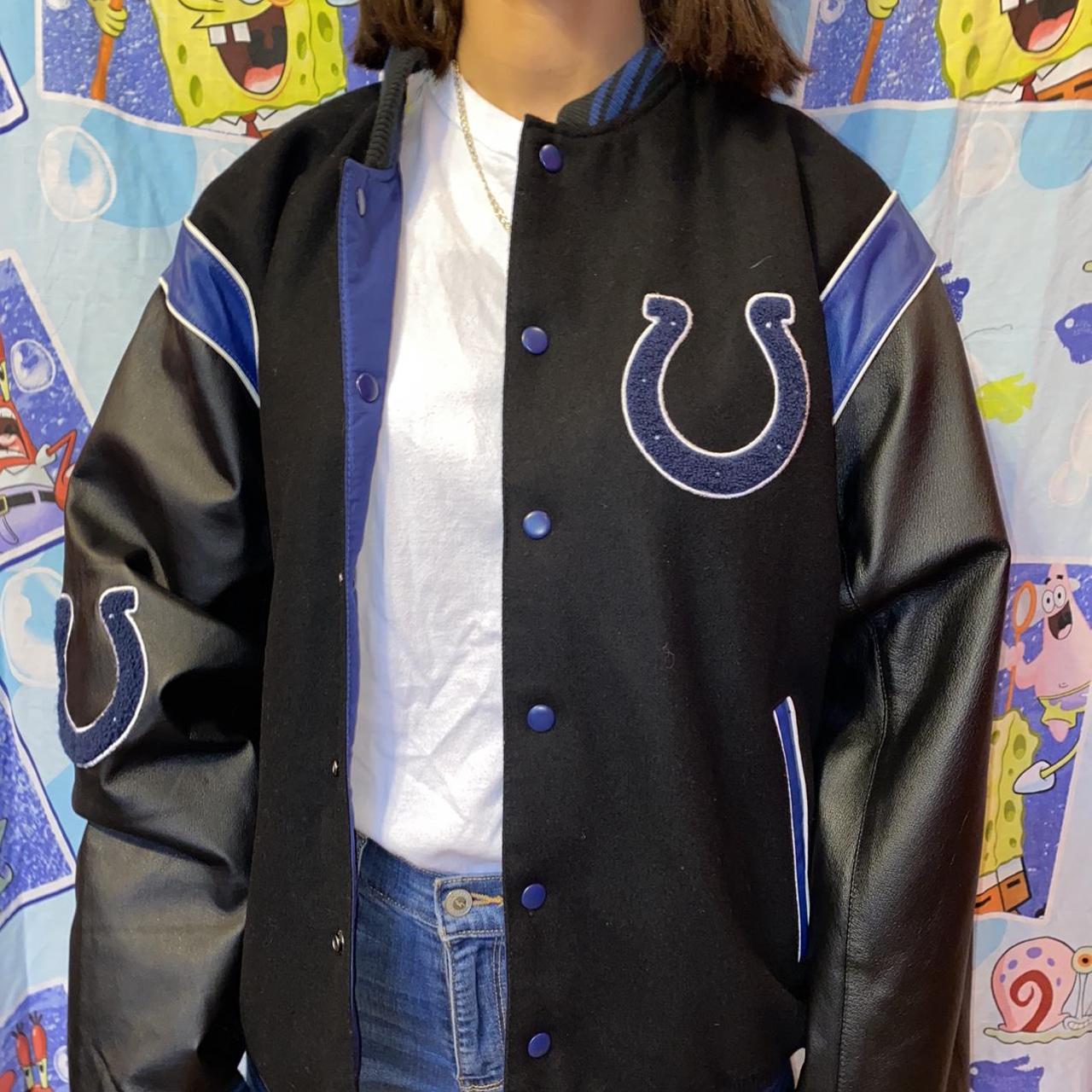 Vintage NFL Indianapolis Colts Button Up Varsity Jacket