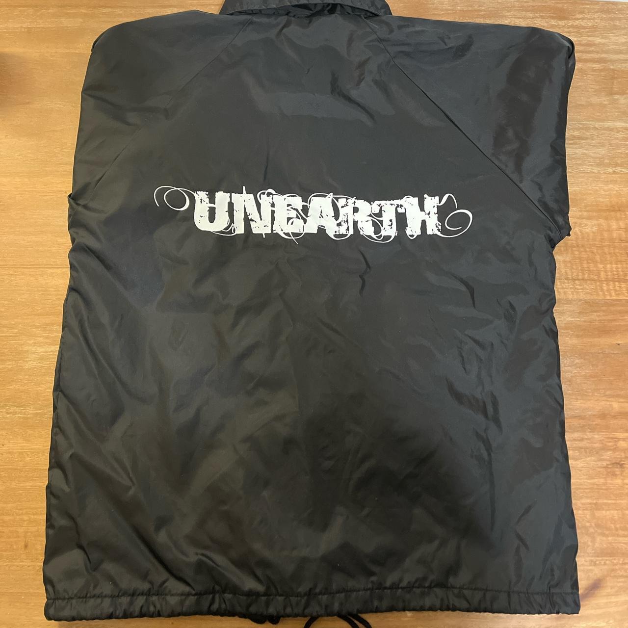 Unearth band nylon jacket. Hardcore / metal jacket... - Depop