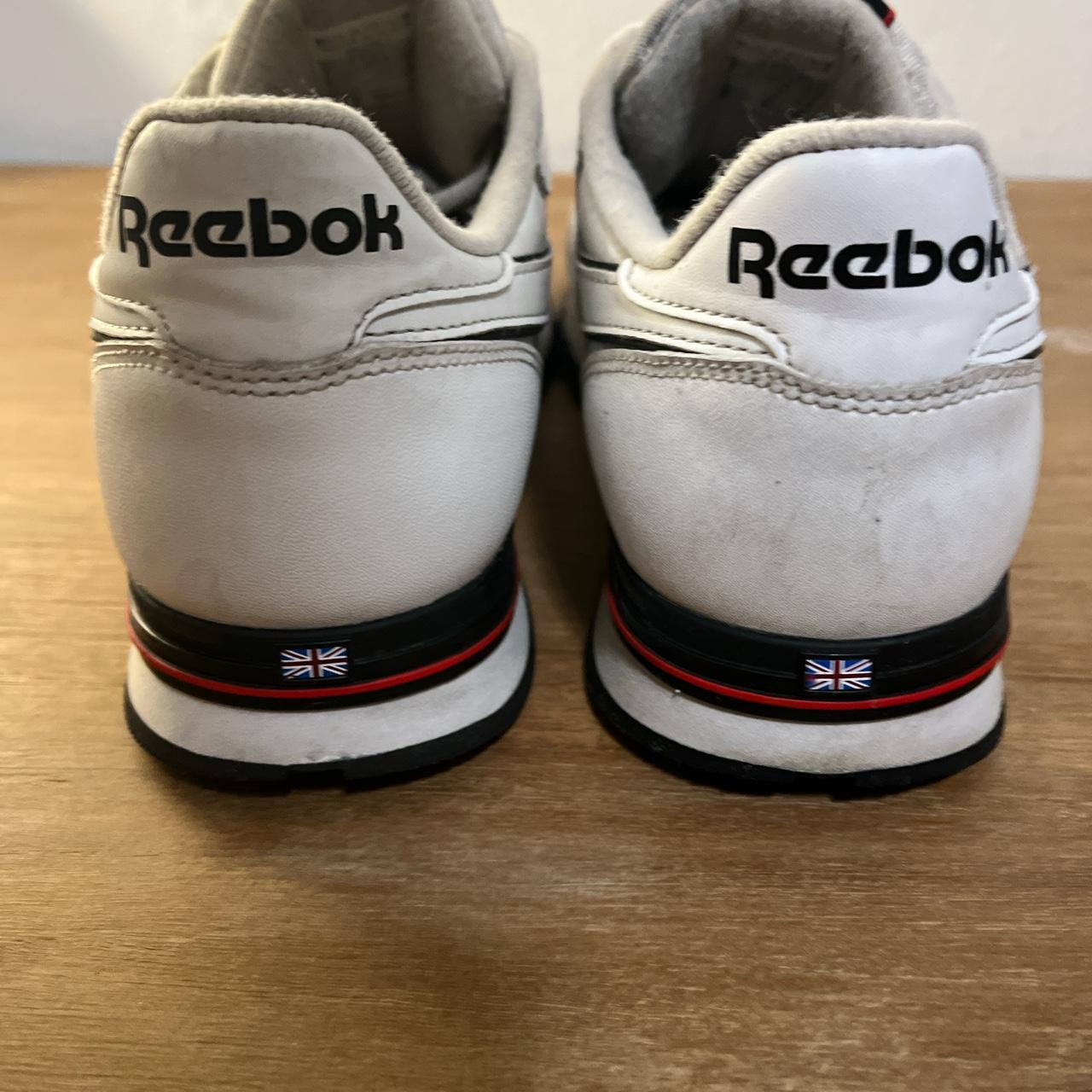 Reebok Classic White Leather, vintage, Men’s 7.5 or... - Depop