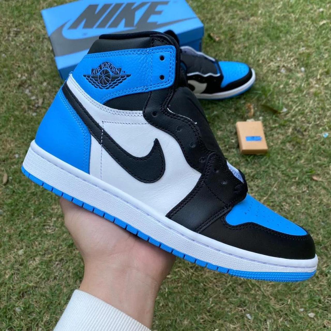 Air Jordan 1 retro og obsidian UNC highs - Depop