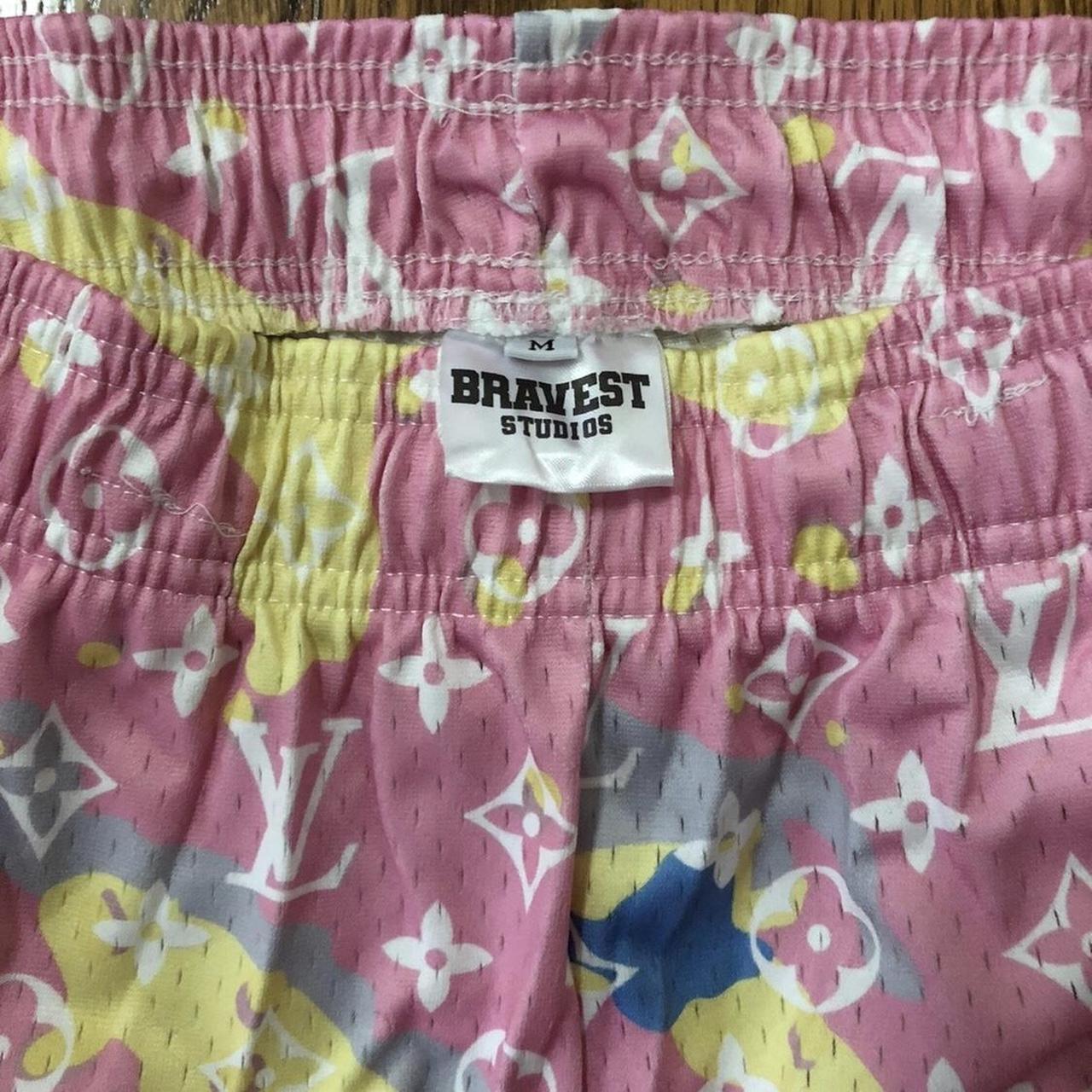 Bravest Studios Pink Cotton Candy Mesh Shorts. Size - Depop