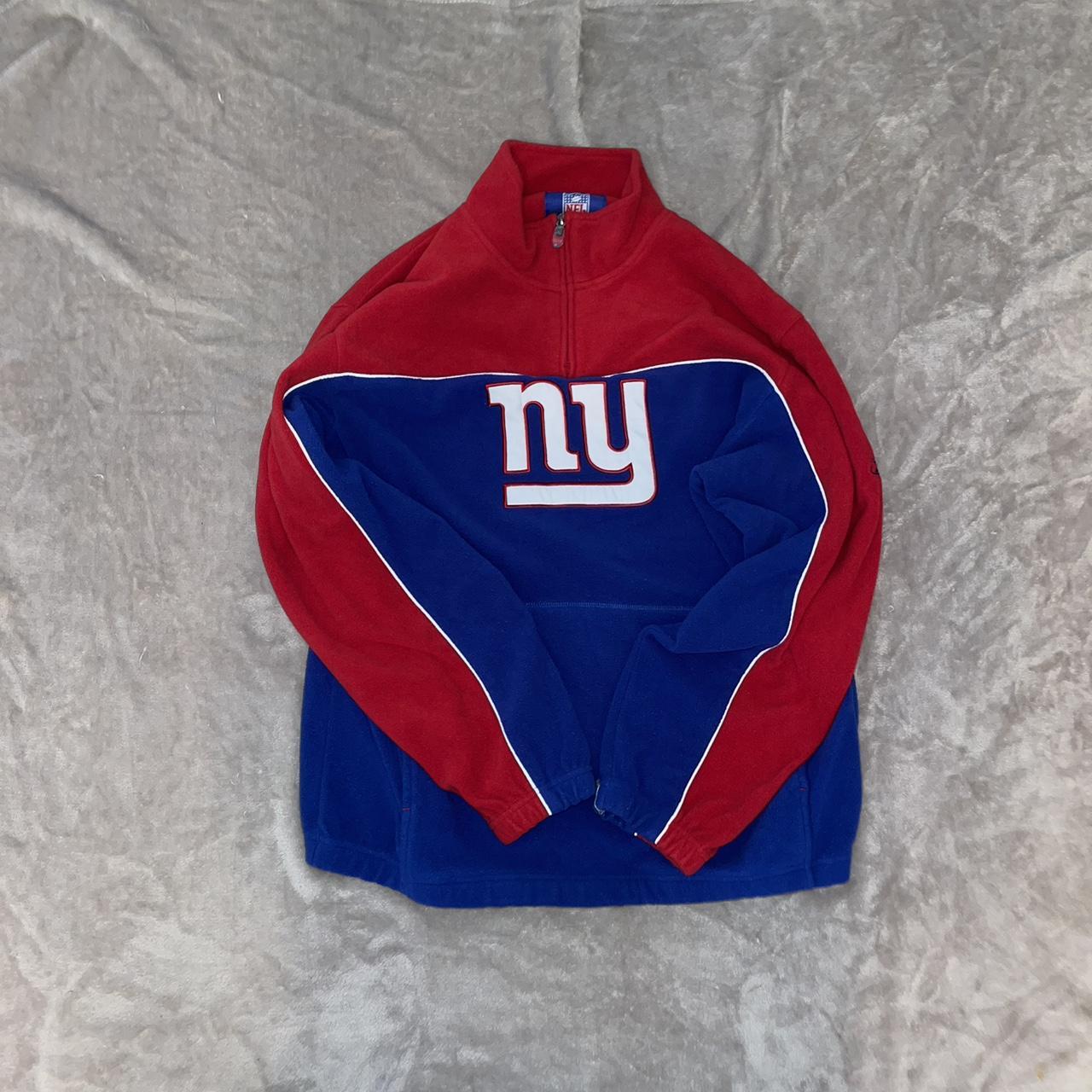 New York Giants Vintage Blue Hoodie Size XL -Any - Depop