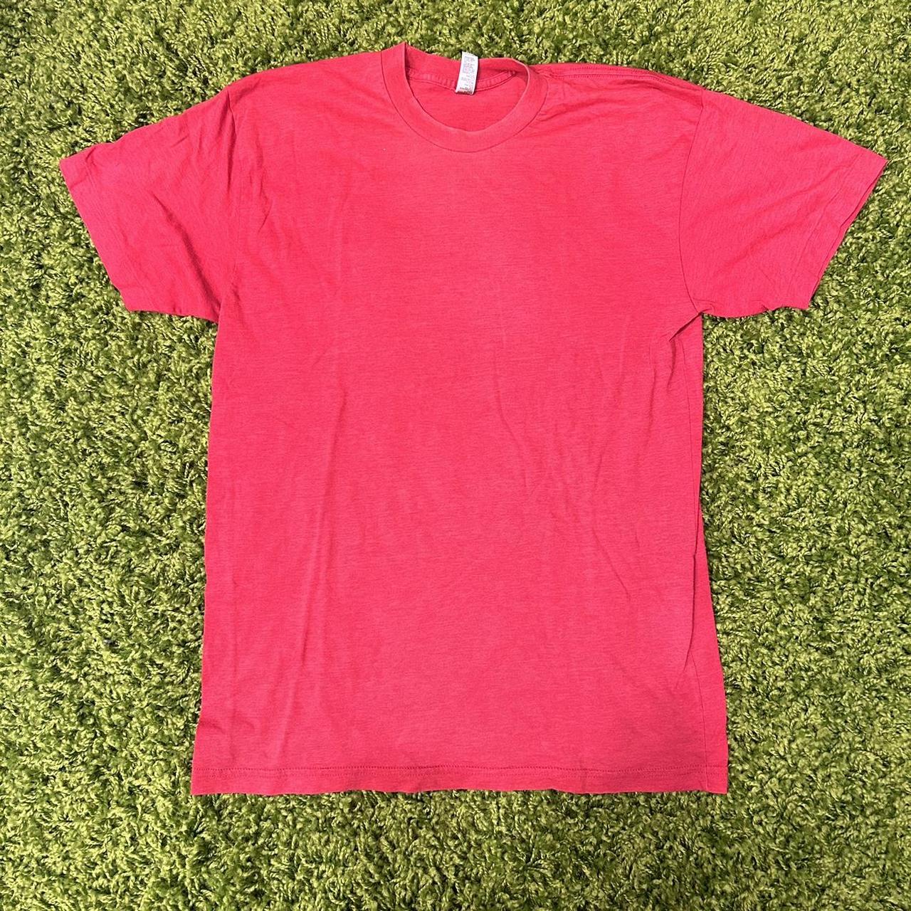 American Apparel Men's Red T-shirt | Depop