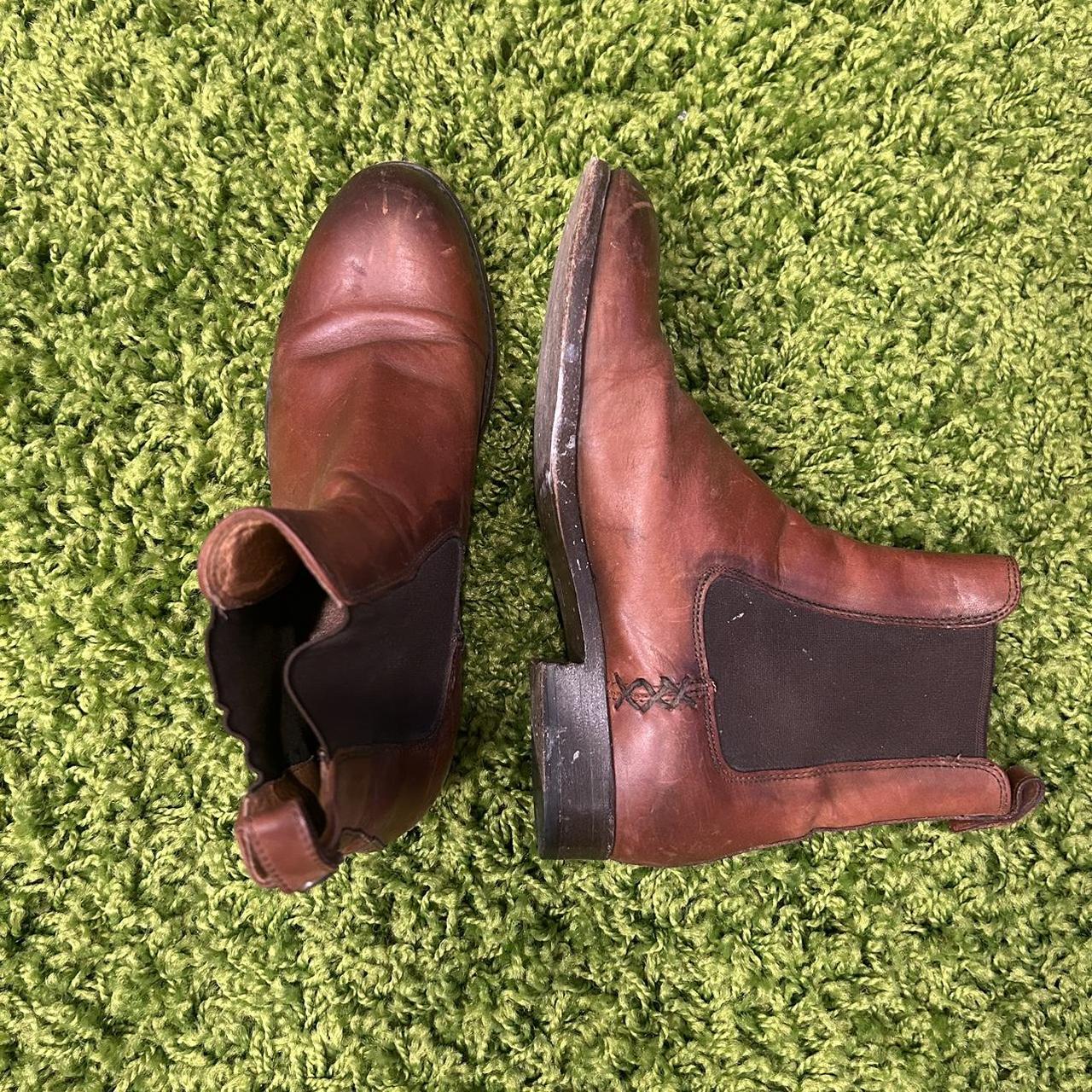 frye brown booties