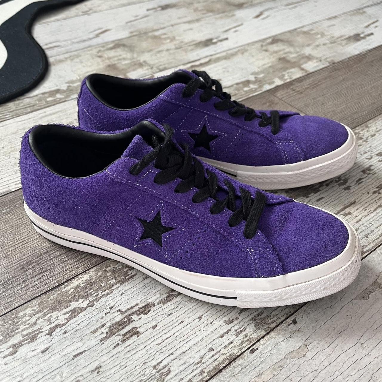 converse one star ‘purple suede 45th... - Depop