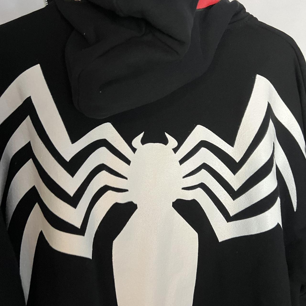 Venom zip up online face hoodie