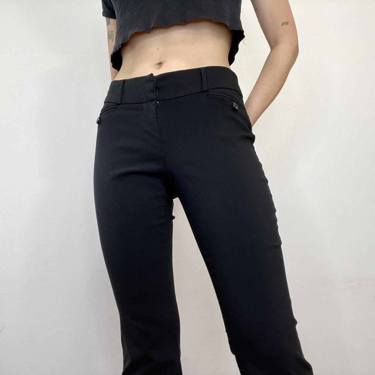 Apple Women's Black Trousers Depop