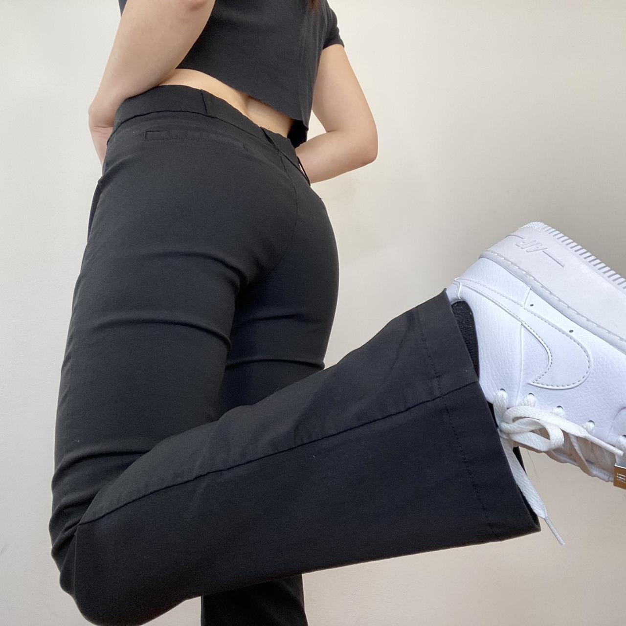 Apple Women's Black Trousers Depop