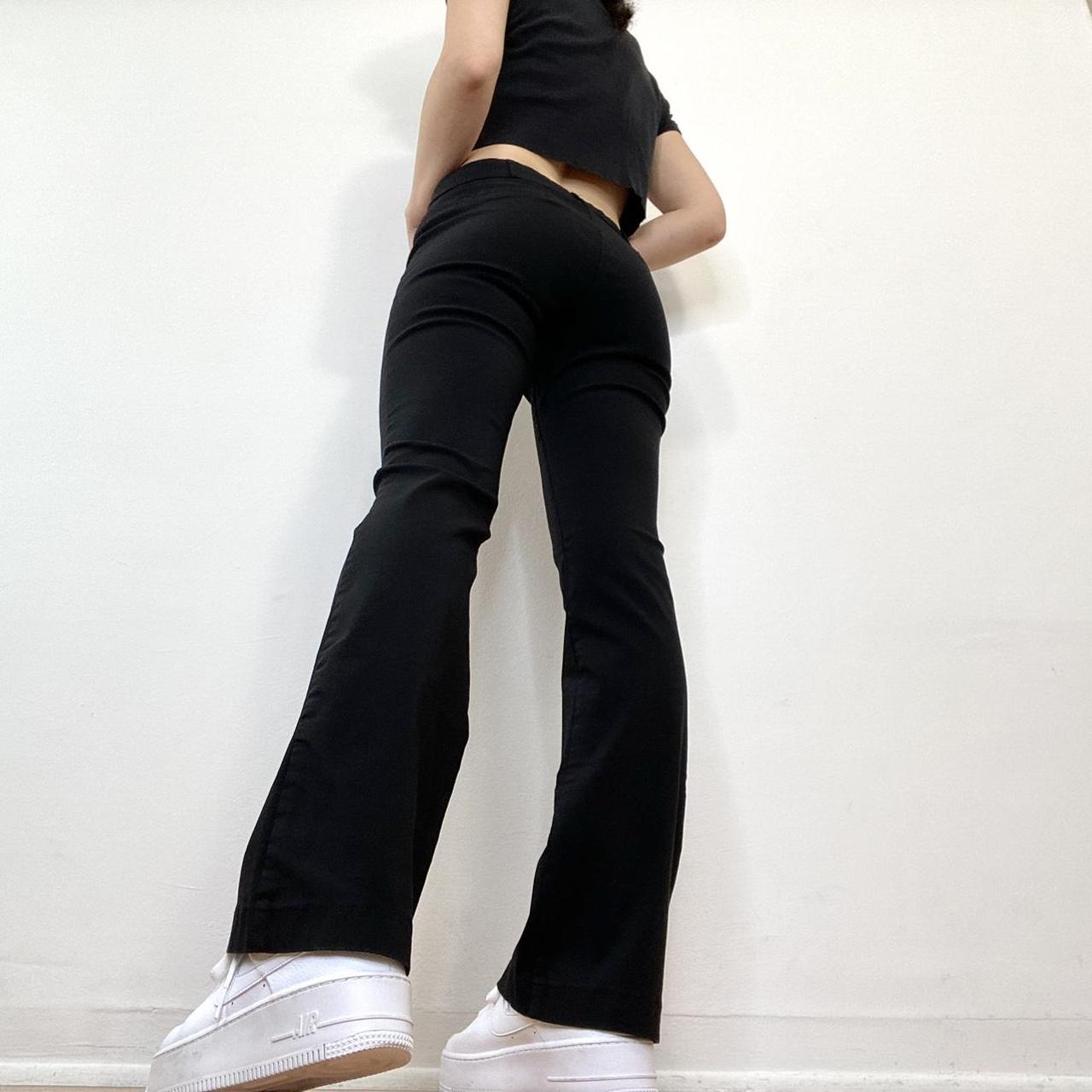 Apple Women's Black Trousers Depop