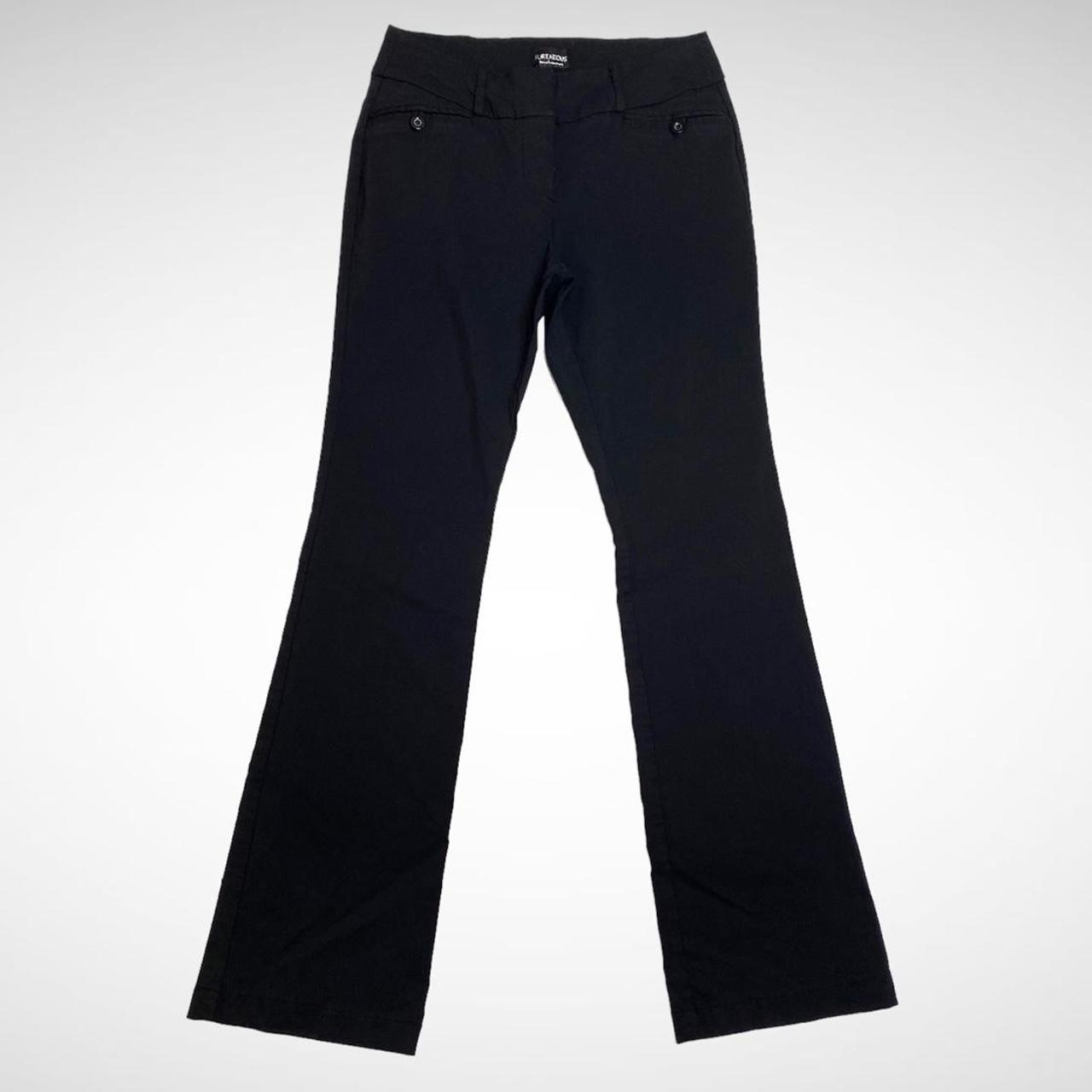 Apple Women's Black Trousers Depop