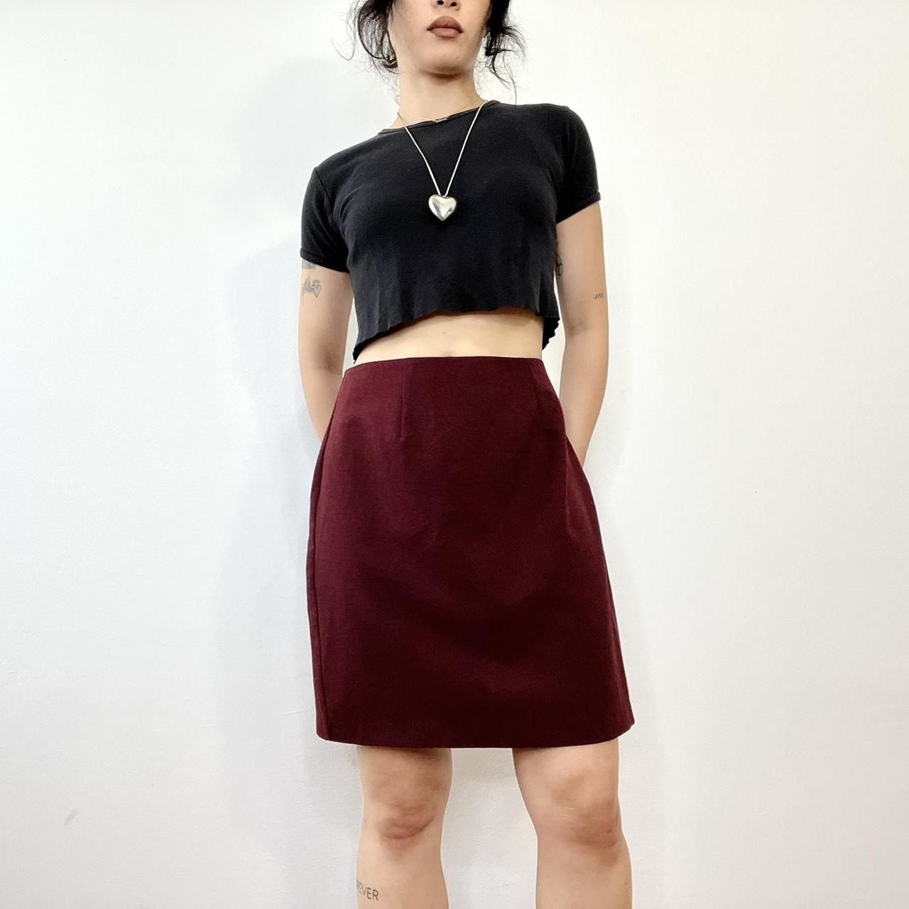 Burgundy skirt 5t hotsell