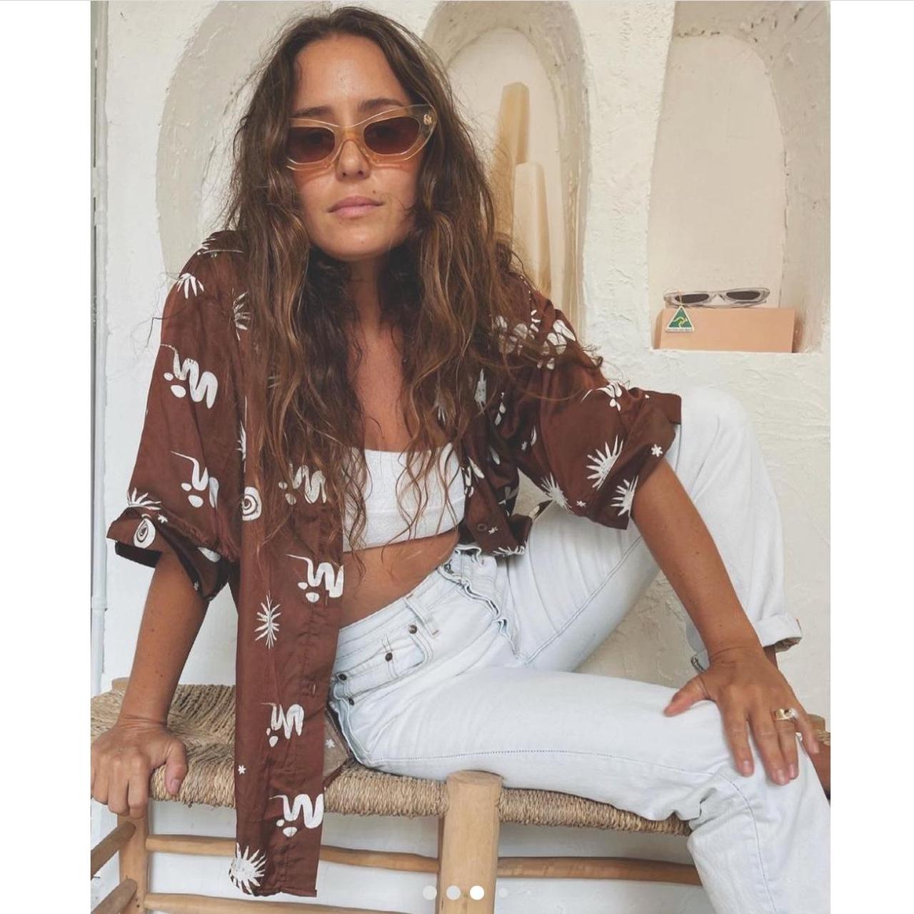 Khalo Khalo Art De Sol Silk Shirt Escape in our... Depop