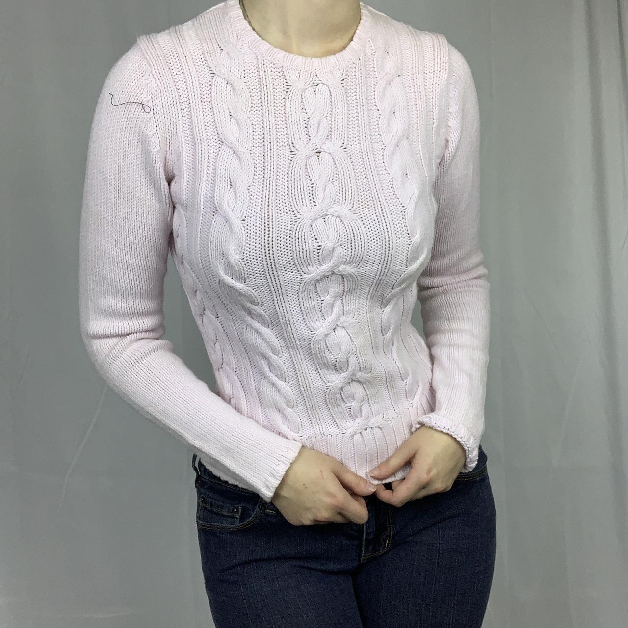 baby pink GAP sweater size S adorable high neck gap... Depop