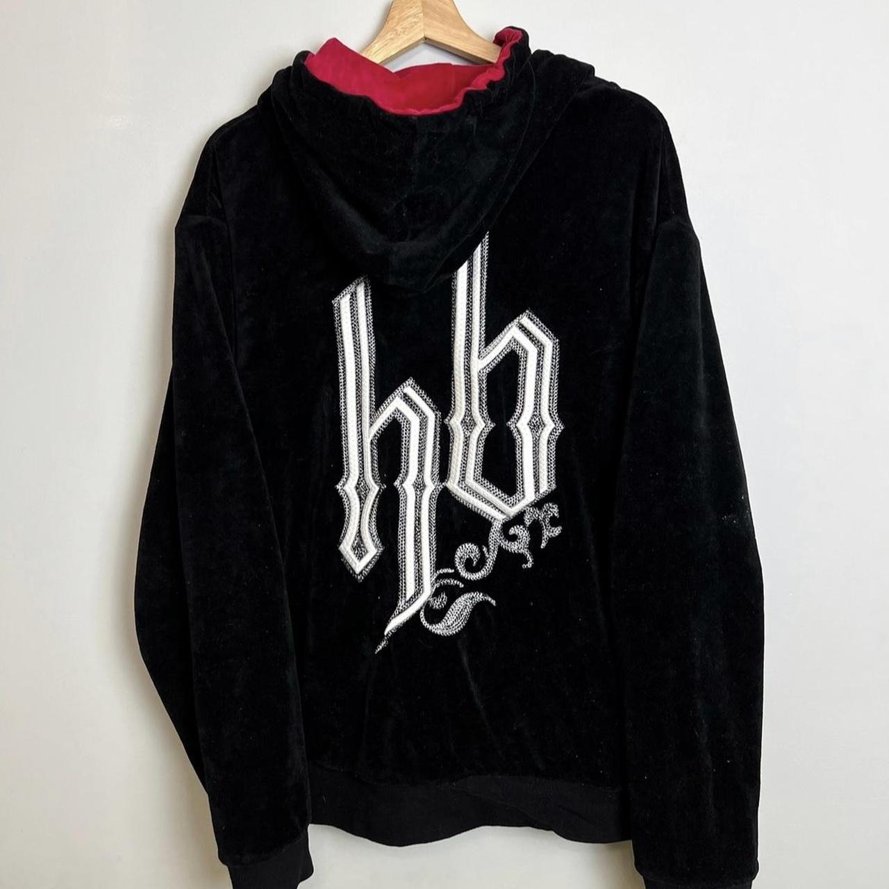 Vintage Y2K Hood Boyz Reversible Logo hoodie US - Depop