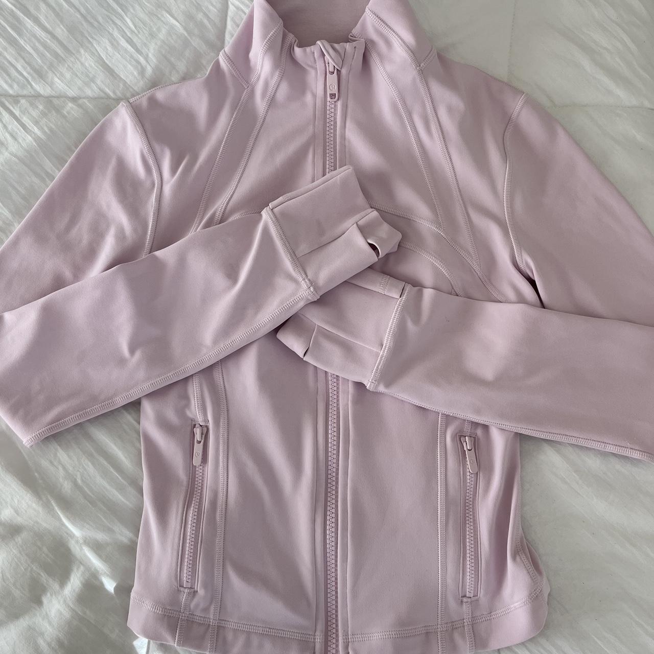 crop meadowsweet pink lulu define jacket size 4 only... - Depop
