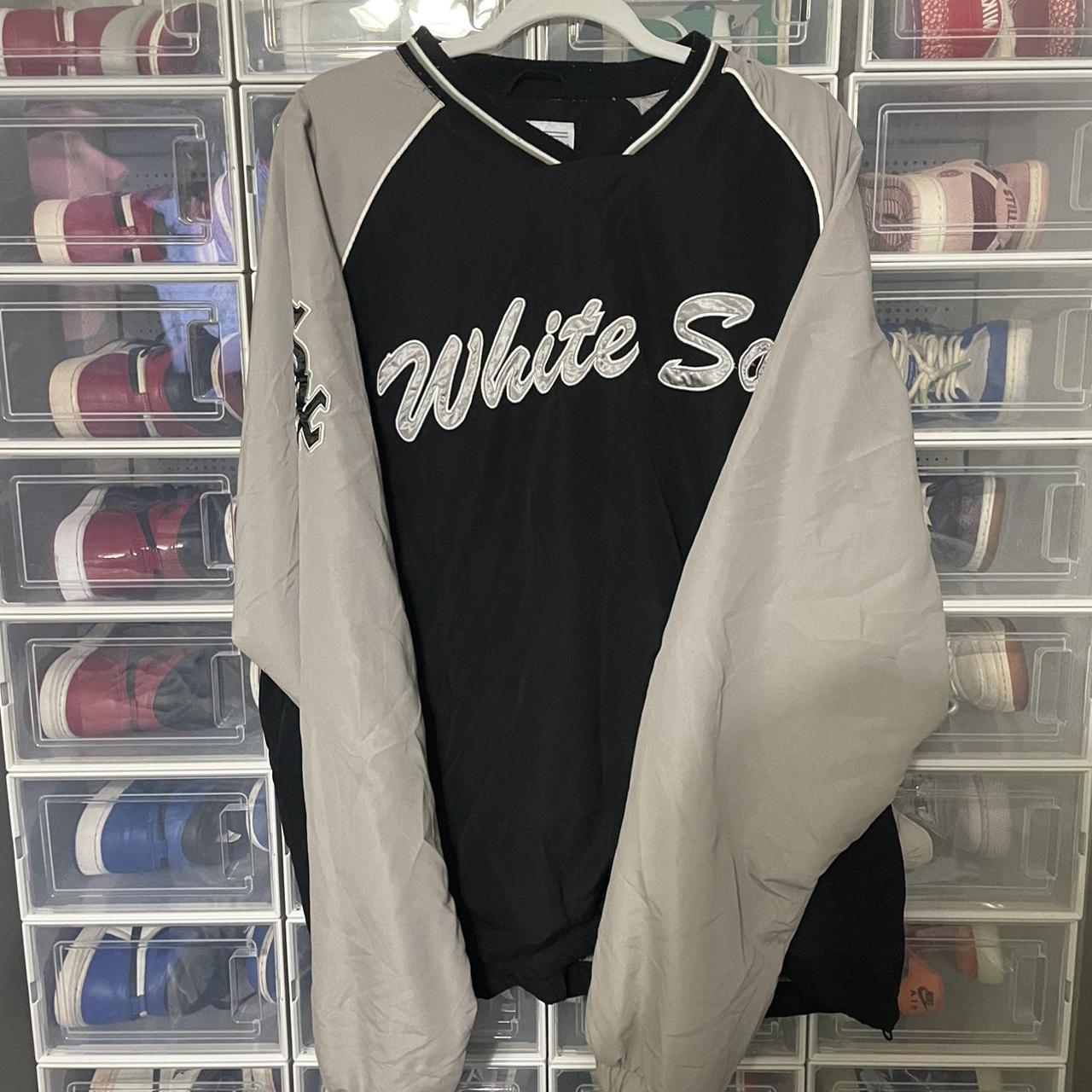 Vintage MLB Chicago White Sox windbreaker Size XL Depop