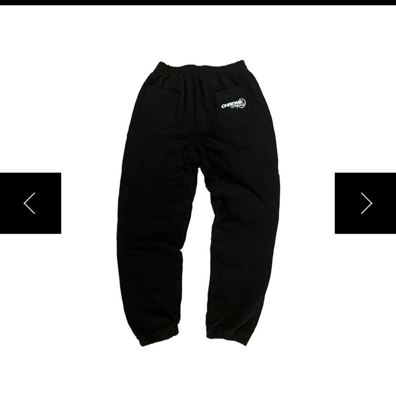 Chrome Imperial black joggers Bought on the release... - Depop