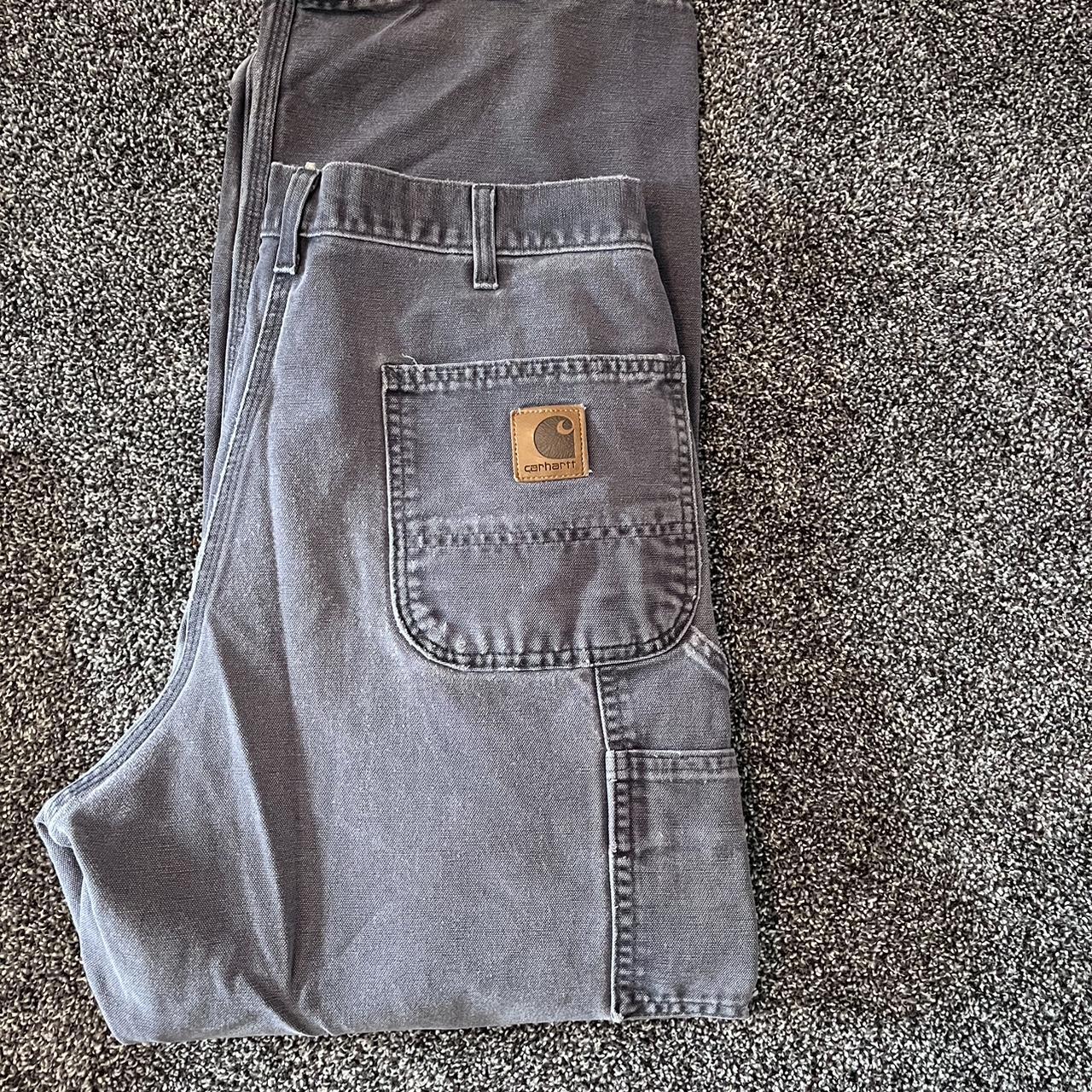36x30 vintage 2000’s carhartt pants with distressed... - Depop
