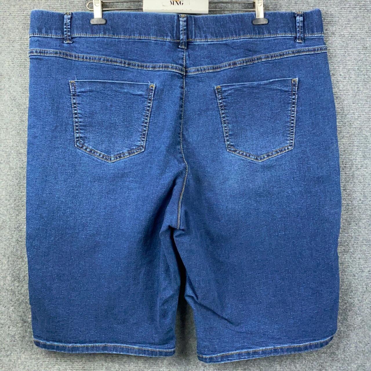 Avella Denim Shorts Womens Plus Size 22 Blue Stretch - Depop