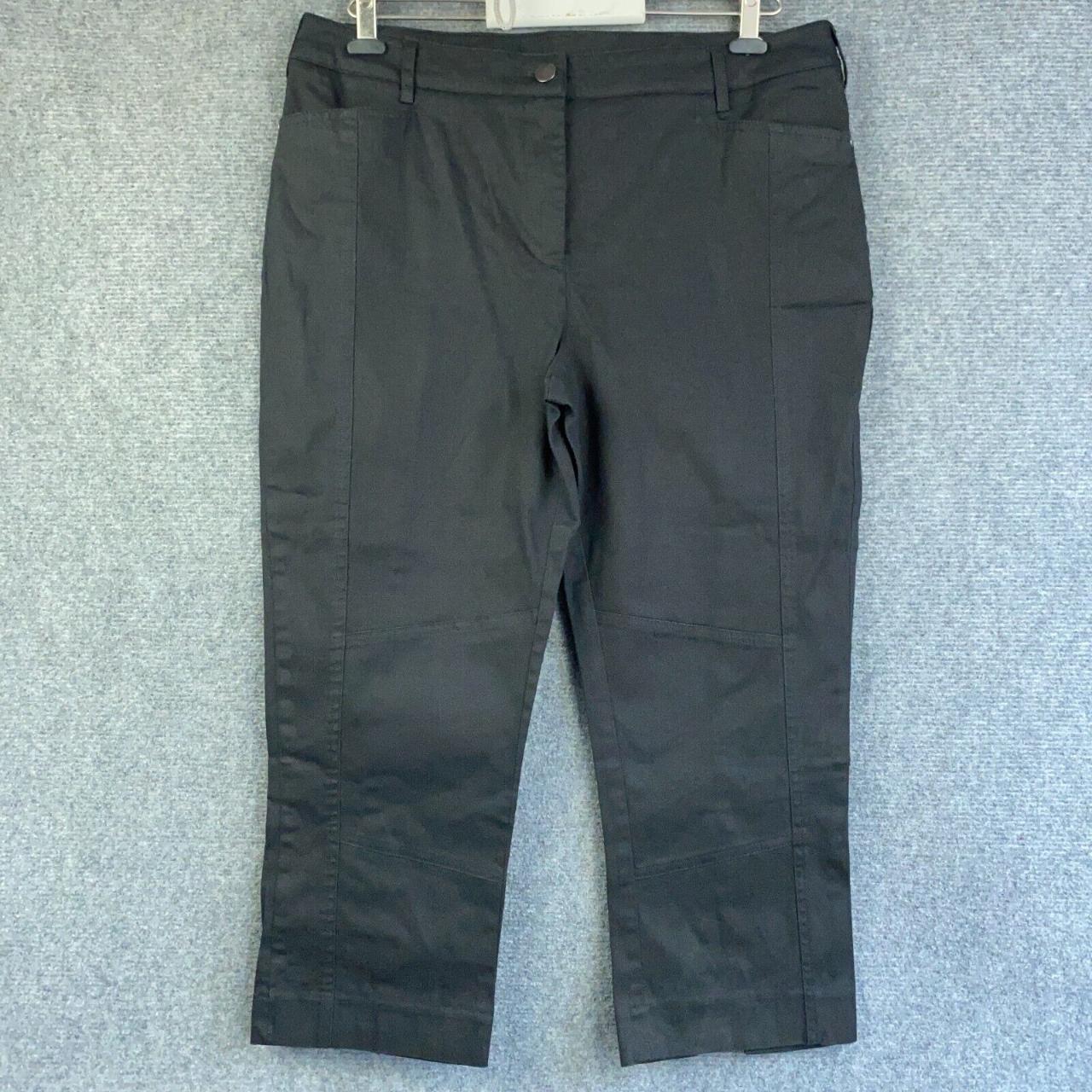 Rockman's Capri Pants Womens Size 12 Black Stretch - Depop