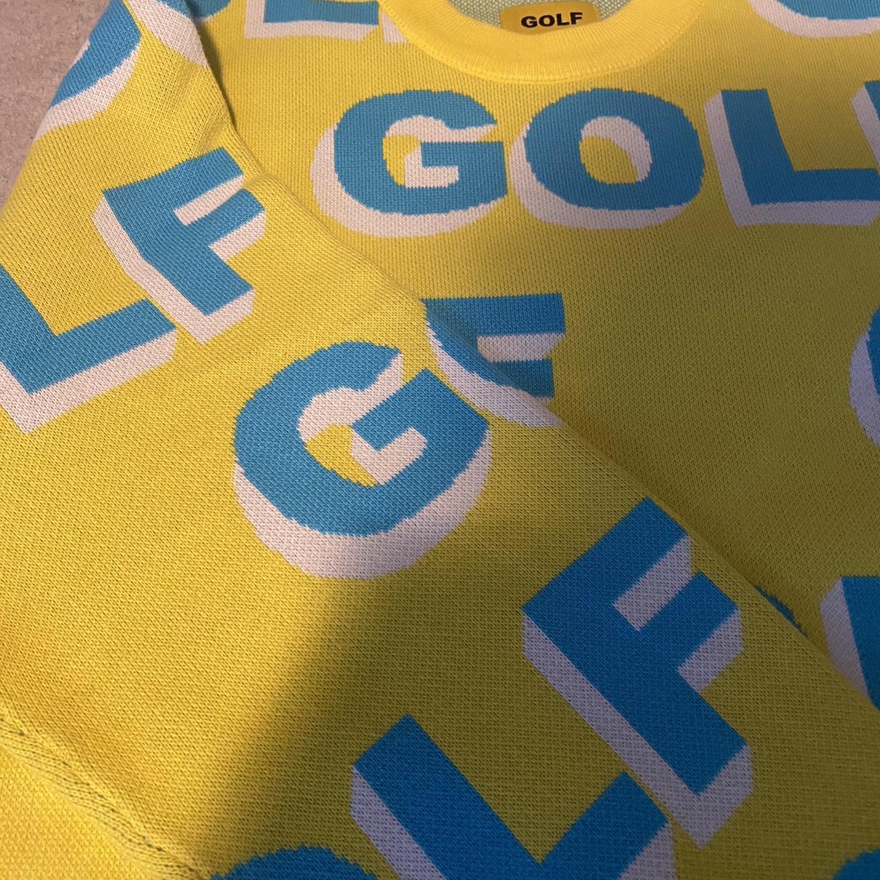 Golf Tyler The Creator sweater Yellow Quality is | Depop Golf Tyler The Creator sweater Yellow Quality is | Depop
