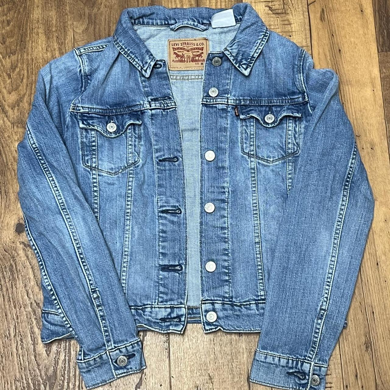 Levi Strauss Women’s Denim Blue Jean Jacket - Size:... - Depop