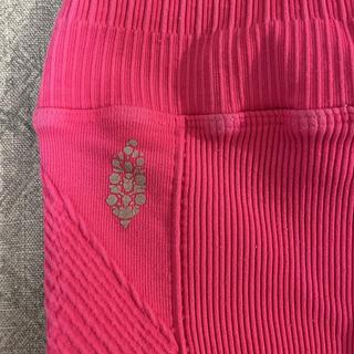 Free People Movement Active Pink Ribbed Evolution - Depop