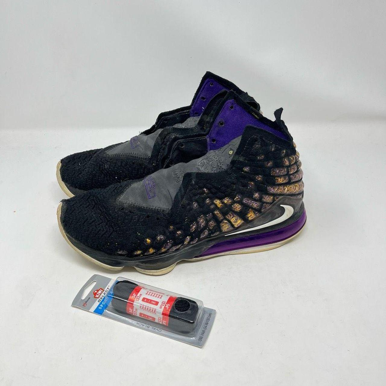 Nike LeBron 17 スリッポン シューズ ブラック/パープル Nike LeBron 17 AS 