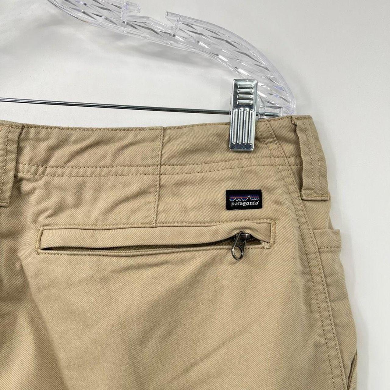 PATAGONIA TROUSERS VINTAGE Straight Leg Hiking Bottoms Beige, Mens