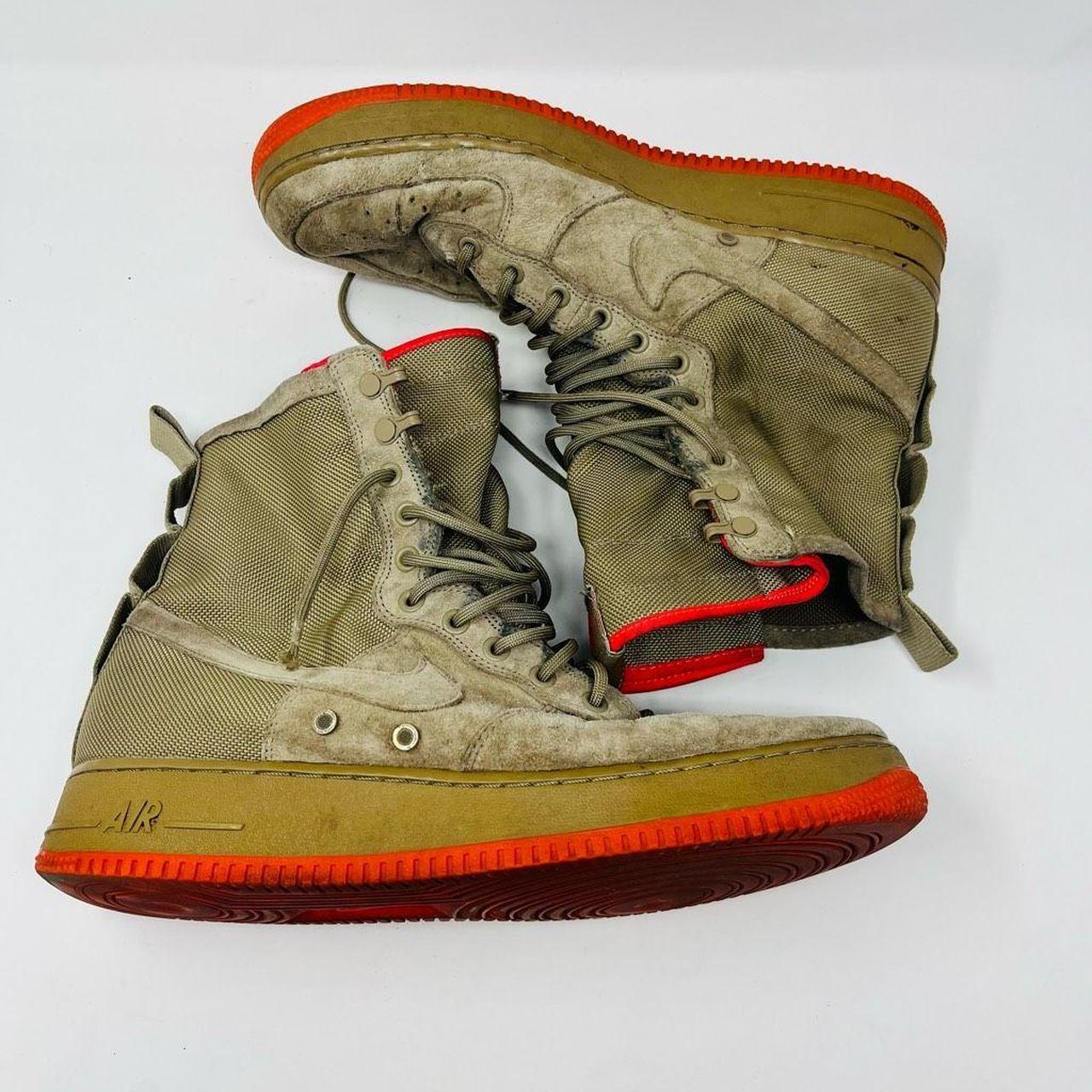 Nike Shoes Khaki Rush Coral SF AF1 High Top Sneakers. Depop