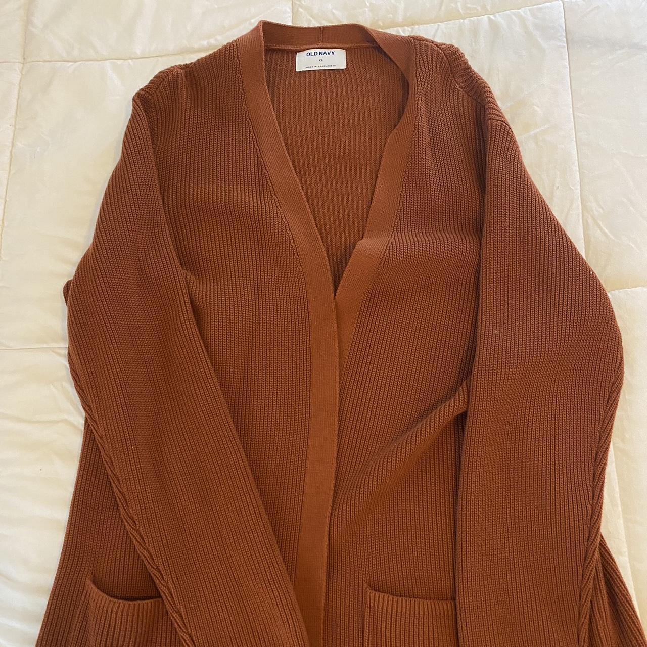 Old navy orange on sale cardigan