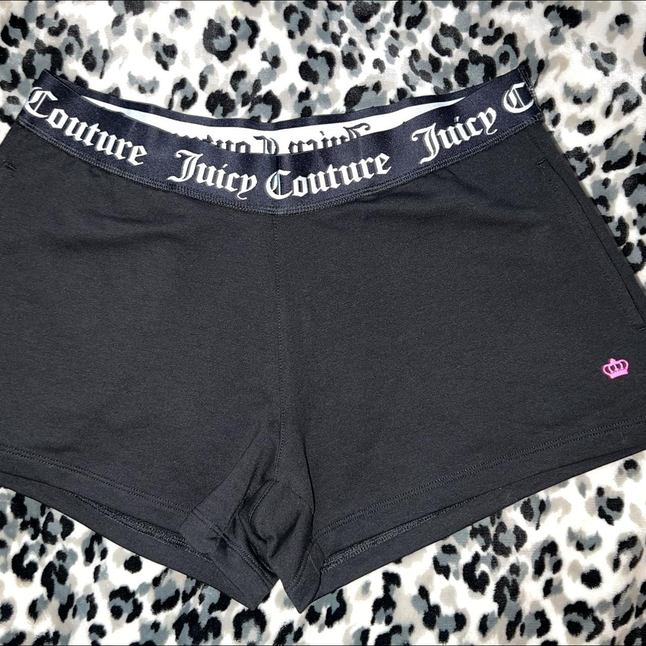 Juicy Couture Women's Black Shorts | Depop