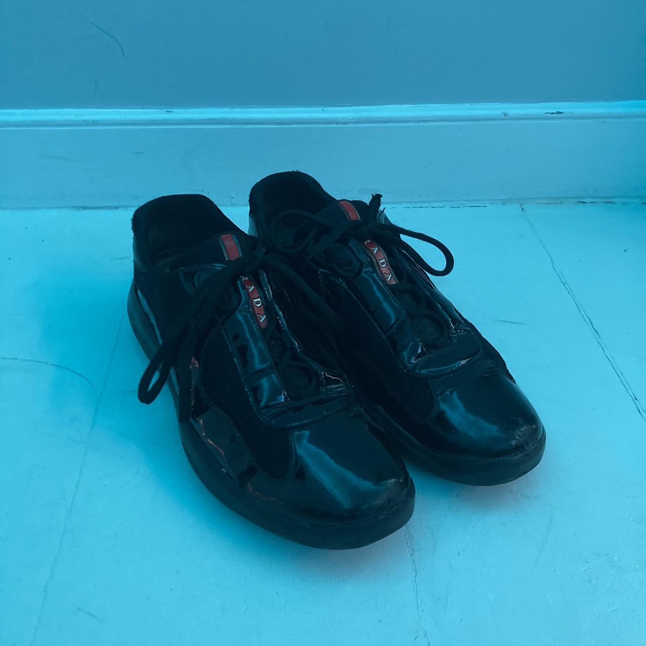 Prada shiny trainers hotsell