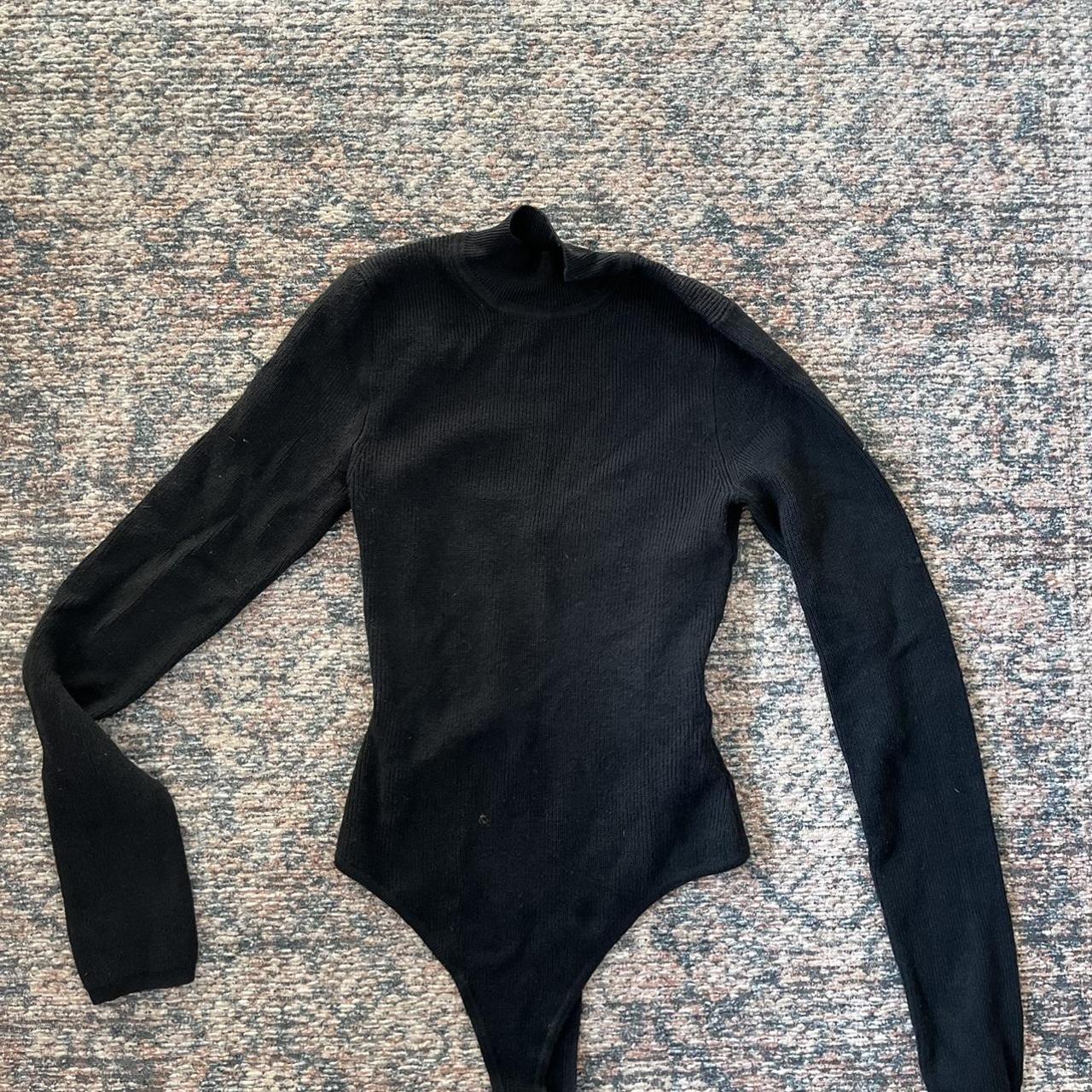 Abercrombie & Fitch Women's Black Bodysuit | Depop