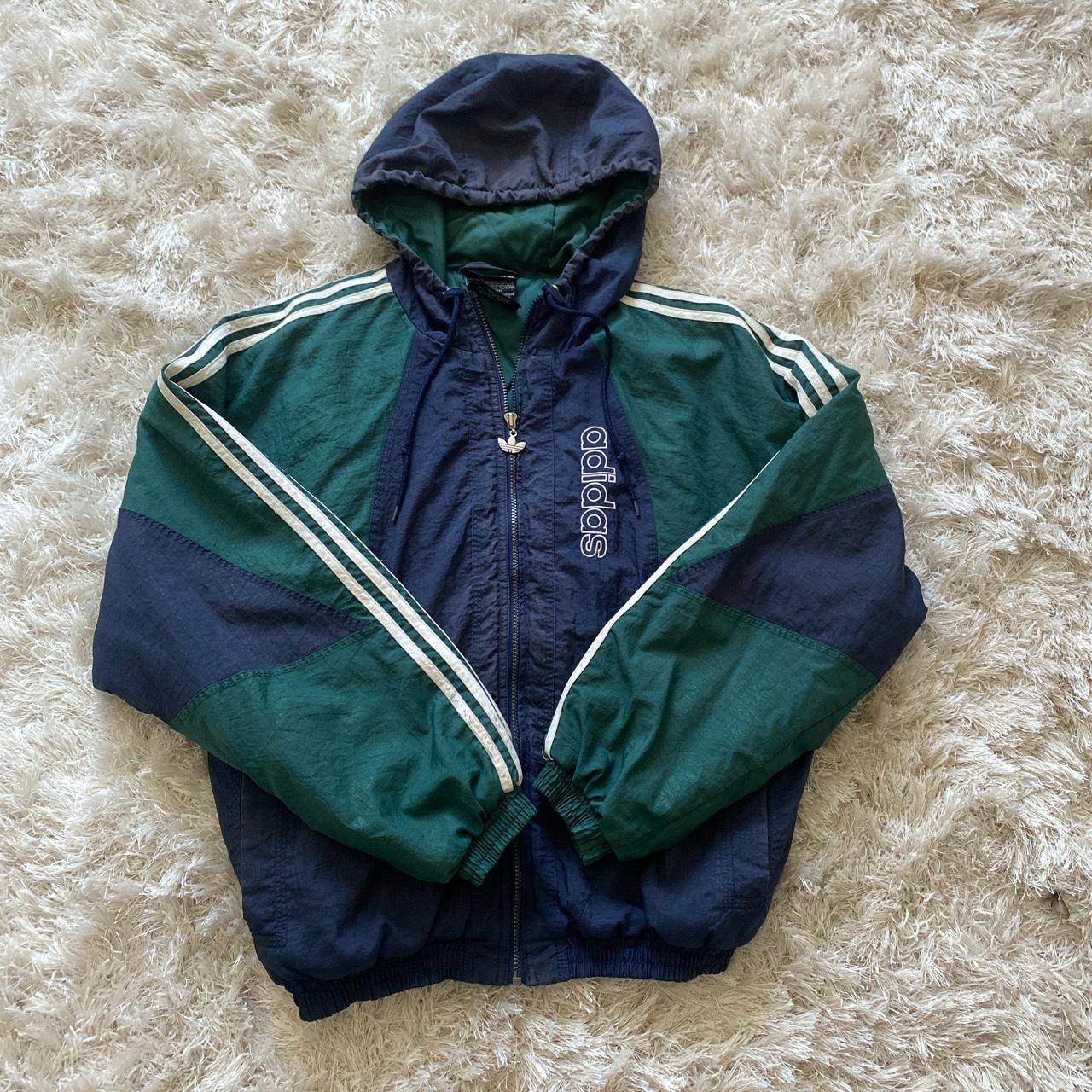 Vintage 90s Adidas puffer jacket size M No major... - Depop